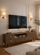 Sandık TV Ünitesi , 170cm , Cilalı Meşe