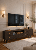 Sandık TV Ünitesi , 170cm , Cilalı Meşe