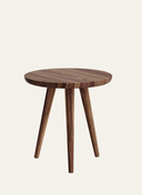 Hale Sehpa - 45 cm , Ceviz , Keten Yağlı