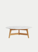 BİR SEHPA - 80 CM - MERMER