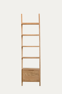 Cici Kitaplık - 210 cm, Meşe , Keten Yağlı