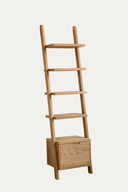Cici Kitaplık - 210 cm, Meşe , Keten Yağlı