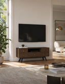 Sandık TV Ünitesi , 136 Cm , Cilalı Meşe