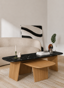 Amorfus Sehpa - 150 cm , Meşe , Alexander Black