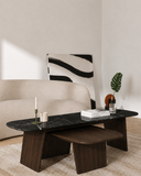 Amorfus Sehpa - 150 cm , Cilalı Meşe , Alexander Black