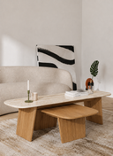 Amorfus Sehpa - 150 cm , Meşe , Diana Royale