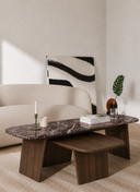 Amorfus Sehpa - 150 cm , Cilalı Meşe , Rosso Levanto