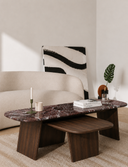 Amorfus Sehpa - 150 cm , Cilalı Meşe , Rosso Levanto